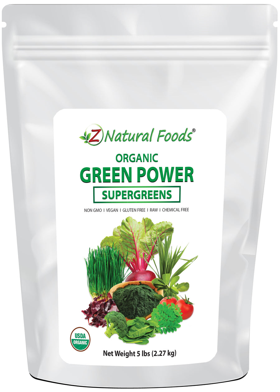 Green Power - Organic SuperGreens Blend front of the bag image 5 lb