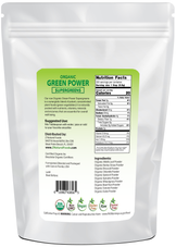 Green Power - Organic SuperGreens Blend back of the bag image 5 lb