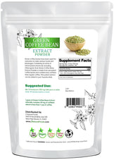 Photo of back of 4 oz bag of Green Coffee Bean Extract Powder