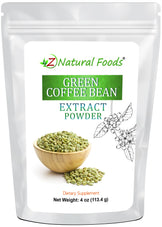 Photo of front of 4 oz bag of Green Coffee Bean Extract Powder