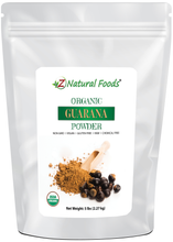 Photo of front of 5 lb bag of Guarana Seed Powder - Organic