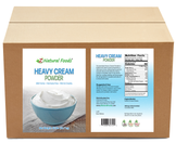 Image of front and back label image of Heavy Cream Powder in bulk