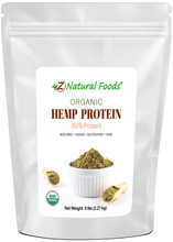 Hemp Protein - Raw Organic front of the bag image 5 lb