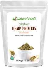 Hemp Protein - Raw Organic front of the bag image 5 lb