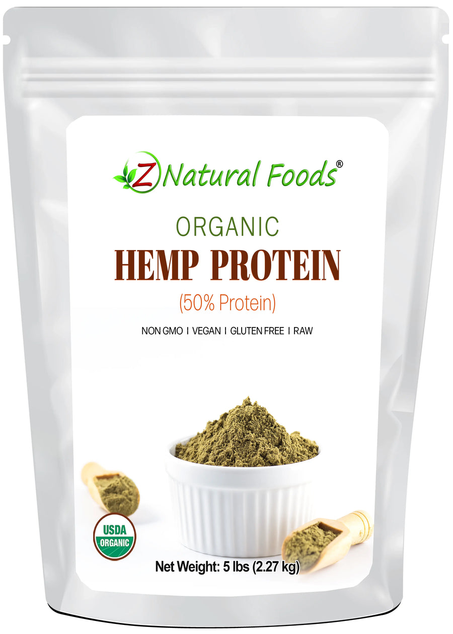 Hemp Protein - Raw Organic front of the bag image 5 lb