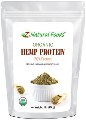 Hemp Protein - Raw Organic front of the bag image 1 lb