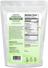 Image of back of 1 lb bag of Hydrolyzed Collagen Peptides