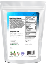 back of the bag image of Marine Collagen 1 lb