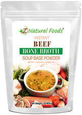 Instant Beef Bone Broth Soup Base Powder front of the bag image 1 lb
