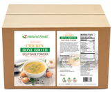 Instant Chicken Bone Broth Soup Base Powder front and back label image bulk