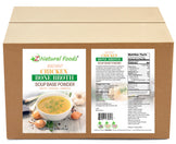 Instant Chicken Bone Broth Soup Base Powder front and back label image in bulk