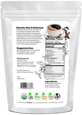 Organic Freeze Dried Instant Coffee back of the bag image for 8 oz