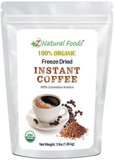 Organic Freeze Dried Instant Coffee Front of the bag image for 3 lbs