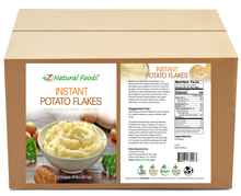 Photo of front and back label for Instant Potato Flakes in Bulk