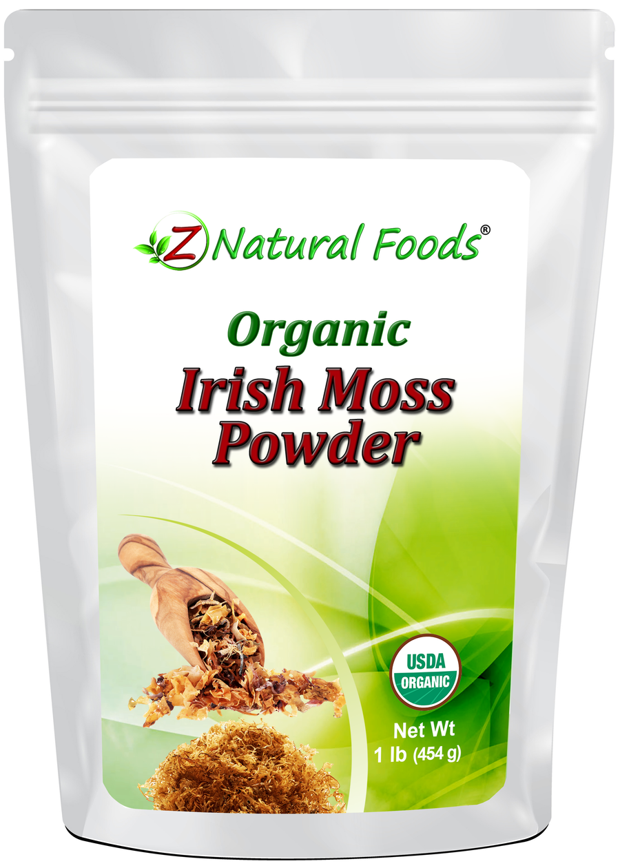 Front of bag image of Irish Moss Powder - Organic 1 lb 