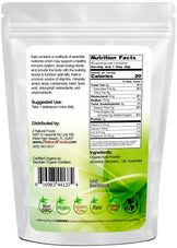 Back of the bag image of Kale Powder - Organic 1 lb 