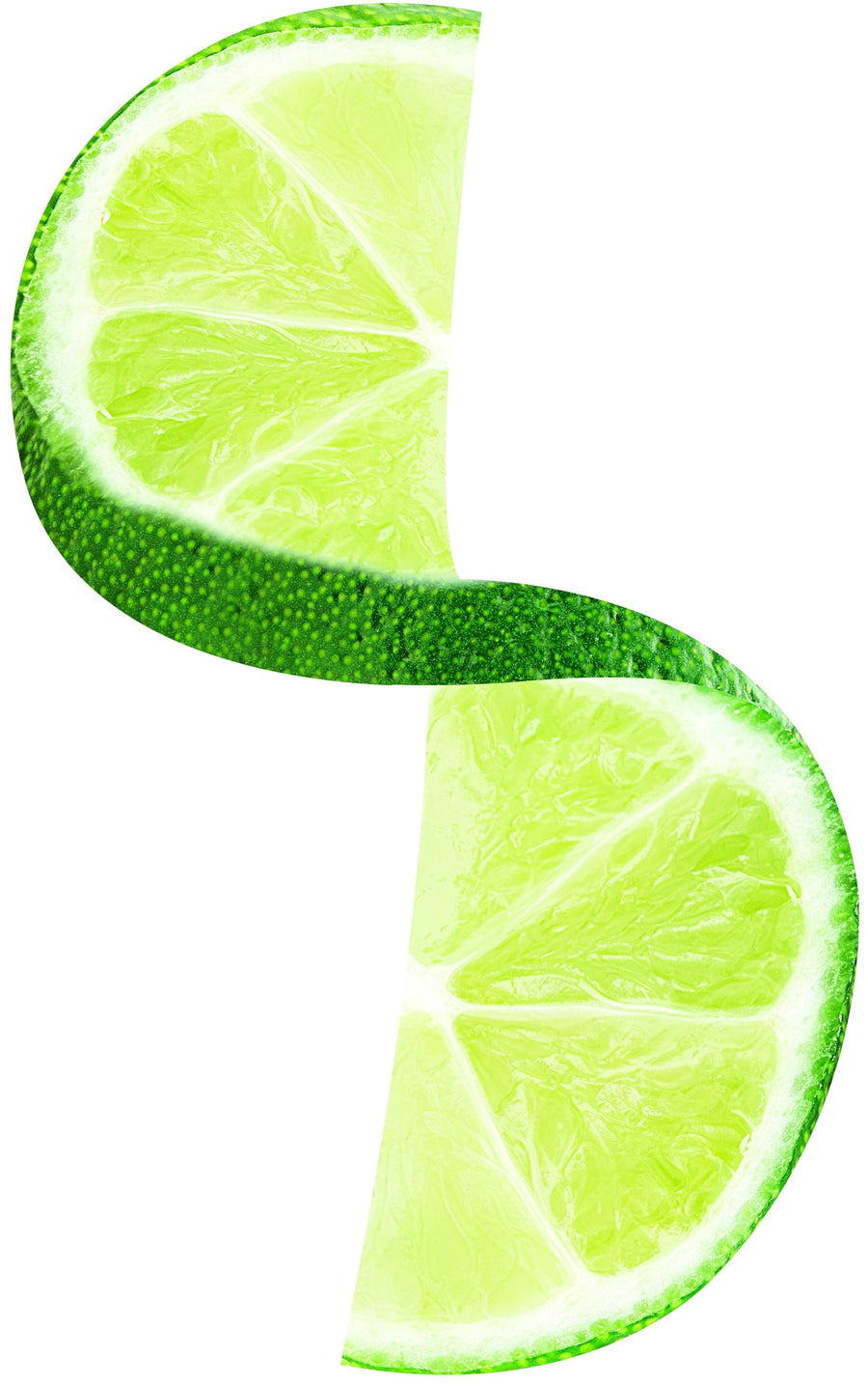 Image of a twisted lime slice