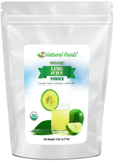 Photo of front of 5 lb bag of Lime Juice Powder - Organic