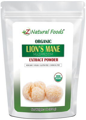 Lion's Mane Mushroom Extract Powder - Organic front of the bag image 1 lb