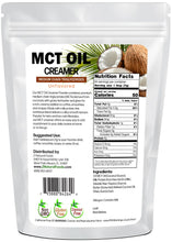 Back of the bag image for MCT Oil Creamer in 1 lb