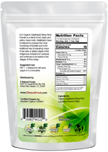 Back of the bag image of Maca Root Gelatinized Powder - Organic 1 lb