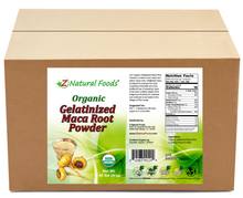 Front and back label image of Maca Root Gelatinized Powder - Organic in bulk