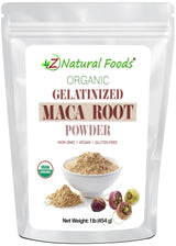 Front bag image of Maca Root Gelatinized Powder - Organic 1 lb