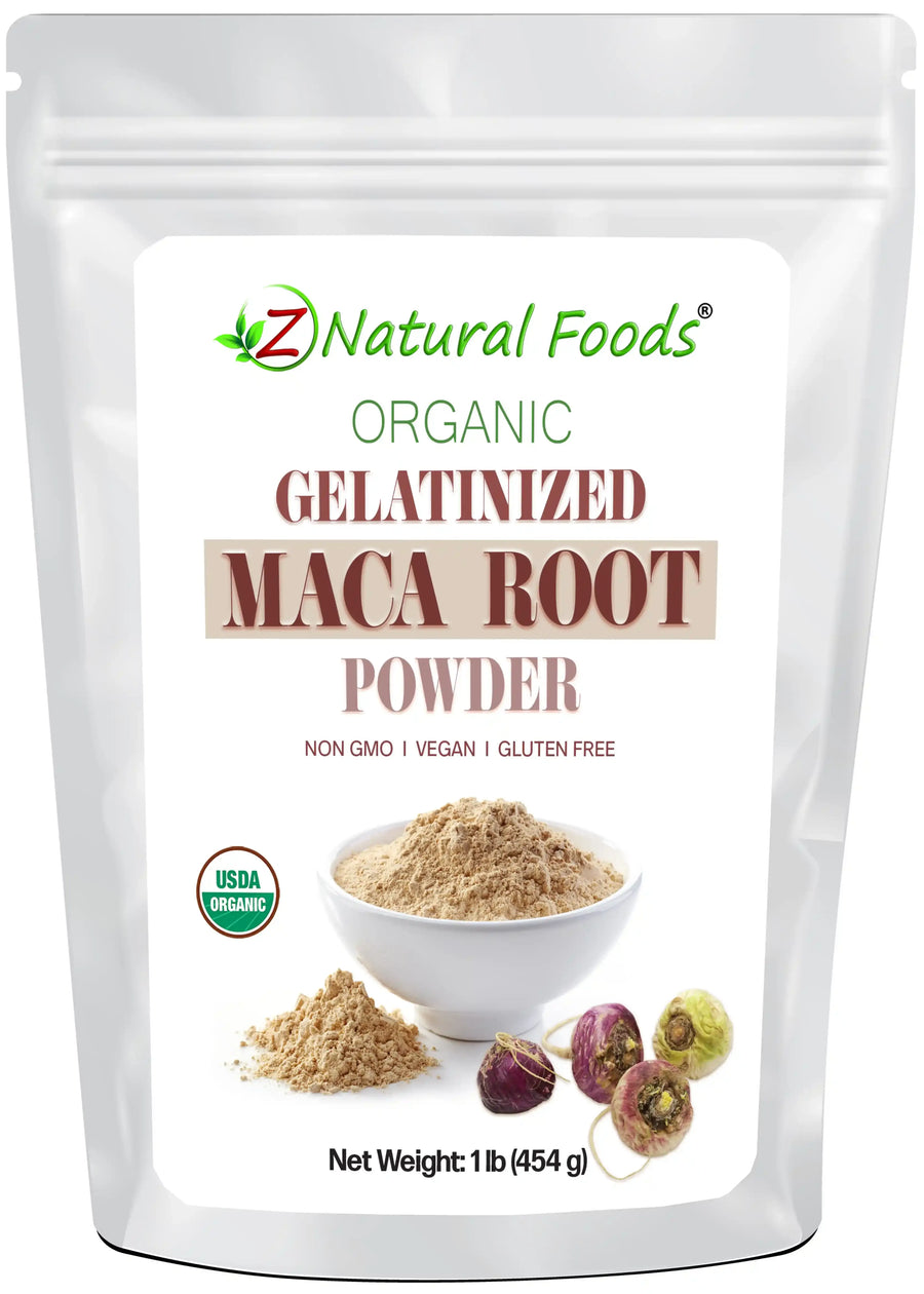 Front bag image of Maca Root Gelatinized Powder - Organic 1 lb