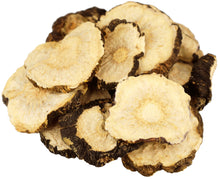 Closeup image of Maca Root slices.