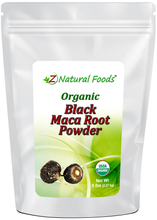 Photo of front of 5 lb bag of Maca Root Powder (Black) - Organic