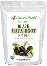 Photo of front of 5 lb bag of Maca Root Powder (Black) - Organic