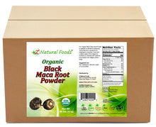 Photo of front and back label image of Maca Root Powder (Black) - Organic