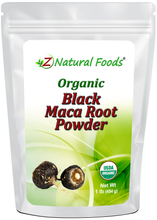 Photo of front of 1 lb bag of Maca Root Powder (Black) - Organic