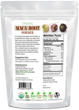 Maca Root Powder - Organic Raw back of the bag image 1 lb