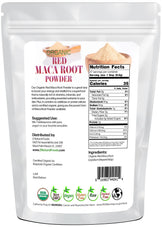 Back of the bag image of Maca Root Powder (Red) - Organic Raw 1 lb