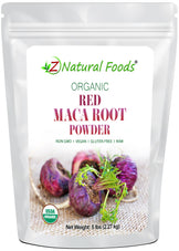 Front of the bag image of Maca Root Powder (Red) - Organic Raw 5 lb