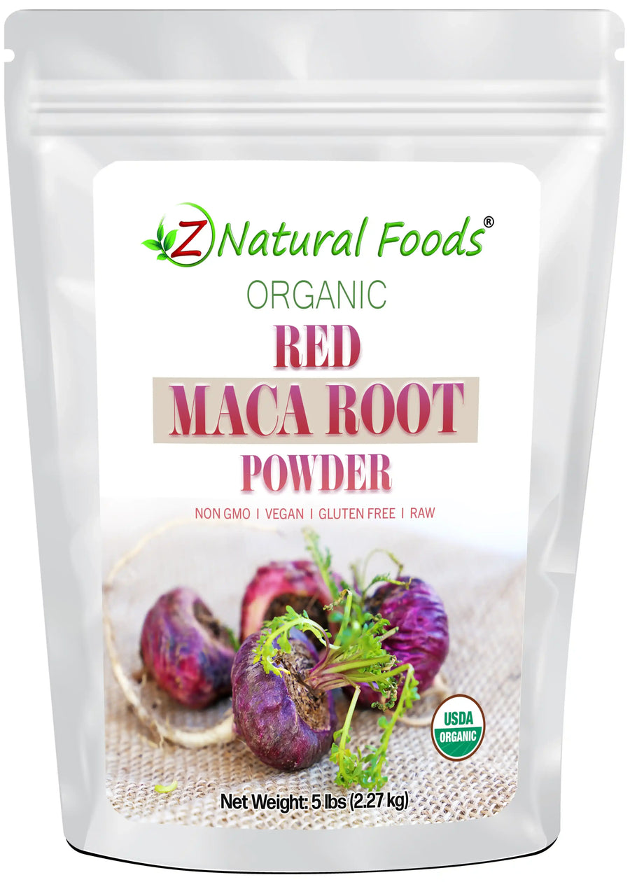 Front bag image of Maca Root Powder (Red) - Organic Raw 5 lb 