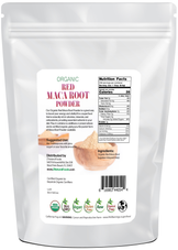 Back of the bag image of Maca Root Powder (Red) - Organic Raw 5 lb 