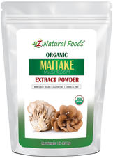 Front of bag of 1lb Maitake Mushroom Extract Powder - Organic