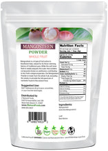 Mangosteen fruit powder back of the bag image 1 lb