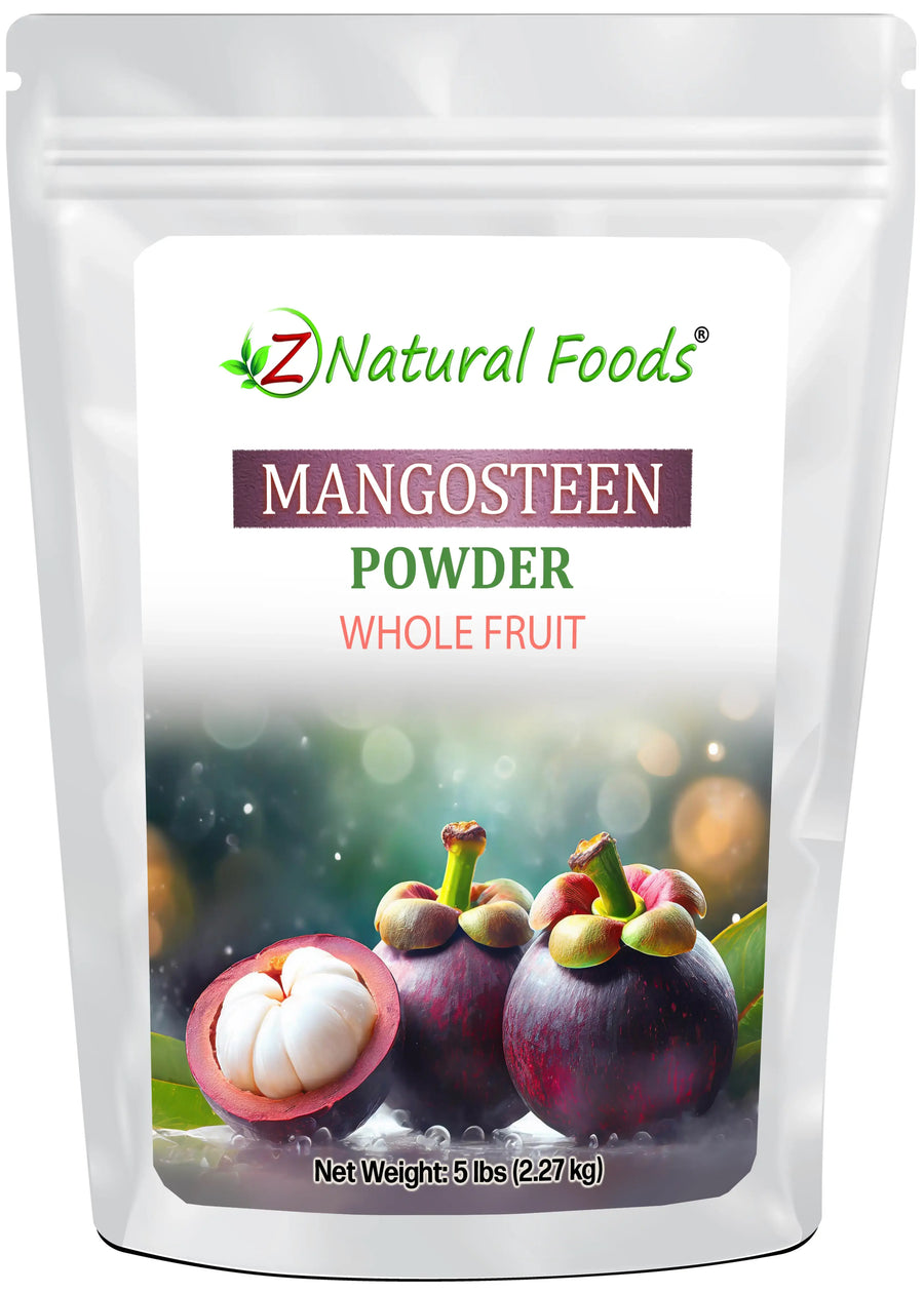 Mangosteen fruit powder front of the bag image 5 lb