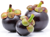 Image of 3 fresh purple Mangosteen Fruits