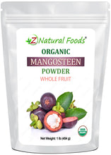 Mangosteen Fruit Powder - Organic front of the bag image 1 lb 
