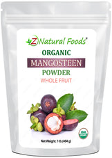 Mangosteen Fruit Powder - Organic front of the bag image 1 lb 