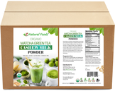 Image of front and back label image of Matcha Green Tea Cashew Milk Powder - Organic Bulk