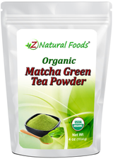 Matcha Green Tea Powder Organic front of the bag image 4 oz