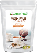 front of 1 ounce pouch of luo han gua extract 25% mogrosides V