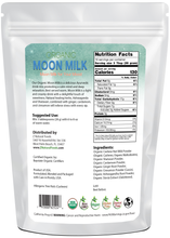 Moon Milk - Organic back of the bag image 1 lb