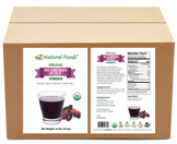 Photo of front and back label image of Mulberry Juice Powder - Organic in bulk