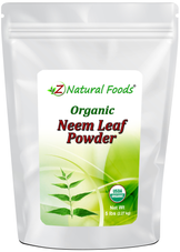 Neem Leaf Powder - Organic front of the bag image 5 lb 